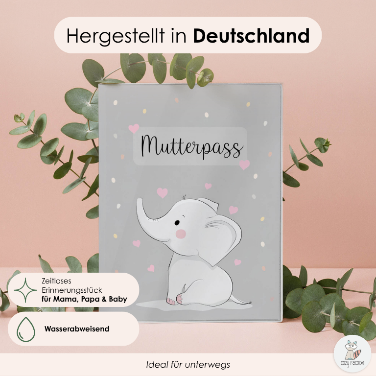 Elefant Mutterpasshülle Ohne Personalisierung