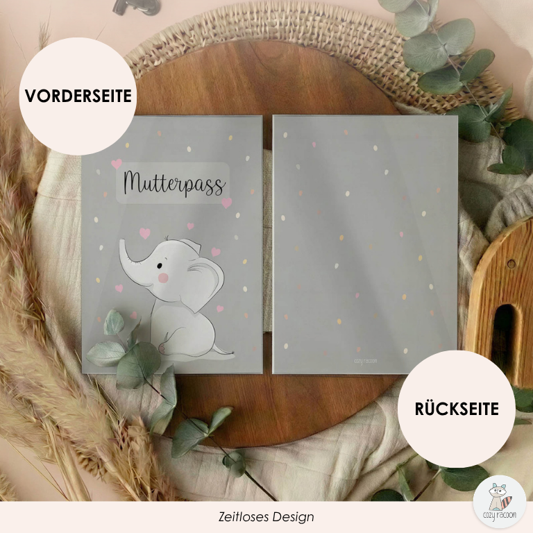 Elefant Mutterpasshülle Ohne Personalisierung