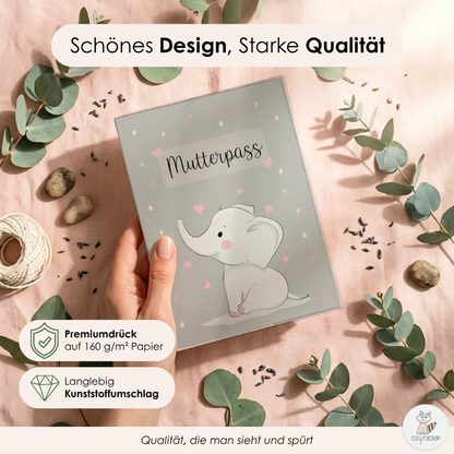 Elefant Mutterpasshülle Ohne Personalisierung