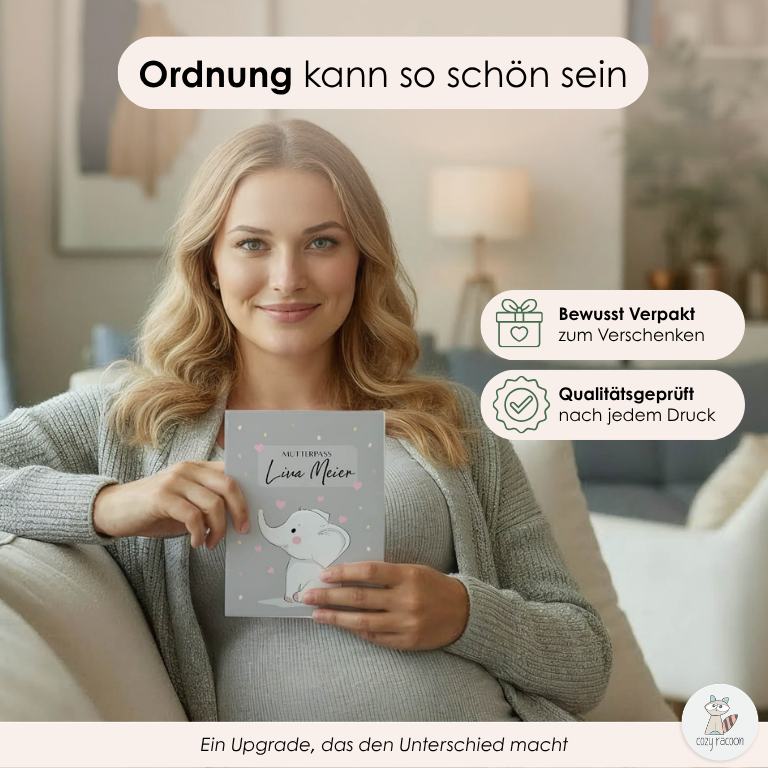 Elefant Mutterpasshülle Ohne Personalisierung