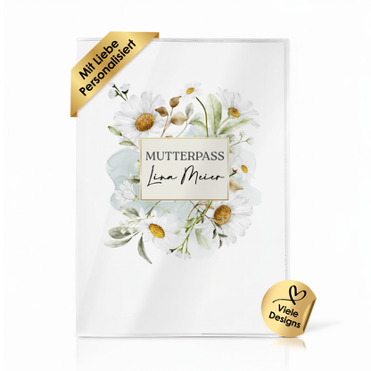 Gänseblümchen Aquarell Mutterpasshülle Mit Personalisierung