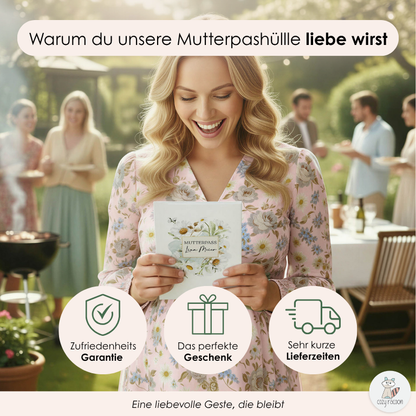 Gänseblümchen Aquarell Mutterpasshülle Mit Personalisierung