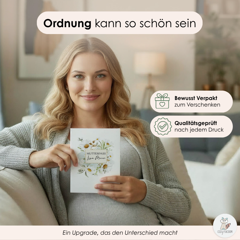 Gänseblümchen Aquarell Mutterpasshülle Mit Personalisierung