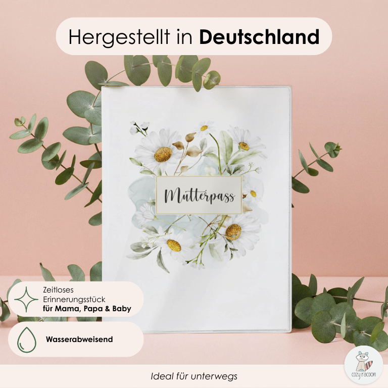 Gänseblümchen Aquarell Mutterpasshülle Ohne Personalisierung