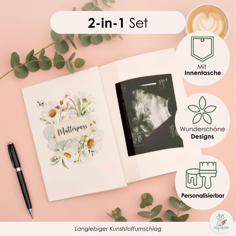 Gänseblümchen Aquarell Mutterpasshülle Ohne Personalisierung