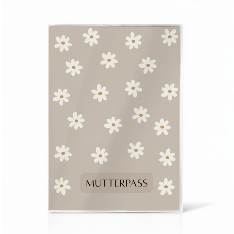 Gänseblümchen Beige Mutterpasshülle Ohne Personalisierung