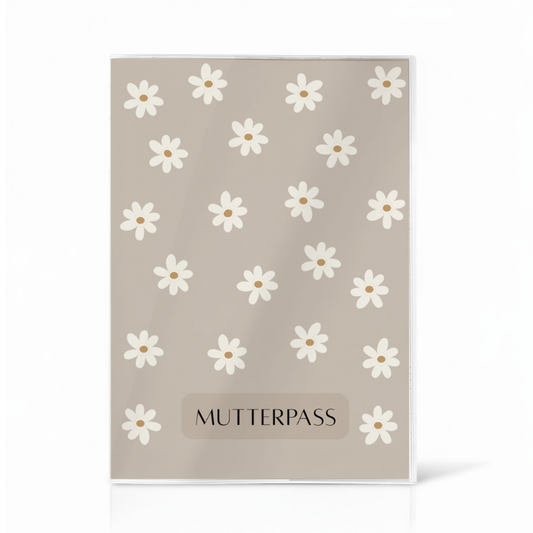 Gänseblümchen Beige Mutterpasshülle Ohne Personalisierung