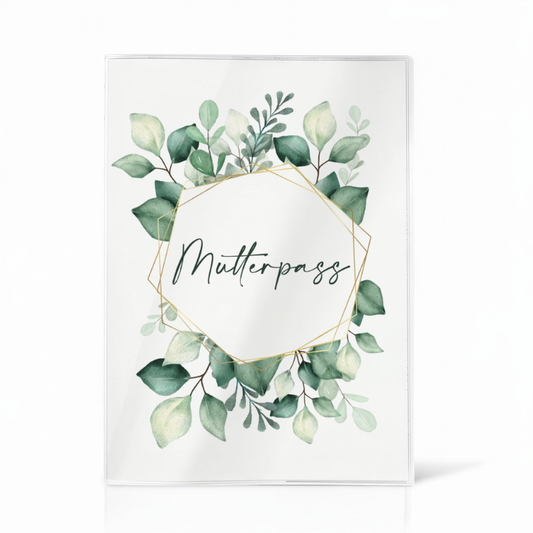 Green Leaves Mutterpasshülle Ohne Personalisierung