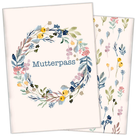 Flower Circle Mutterpasshülle Ohne Personalisierung