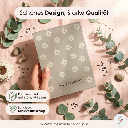 Gänseblümchen Beige Mutterpasshülle Ohne Personalisierung