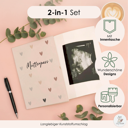 Herzen Natural Mutterpasshülle Ohne Personalisierung