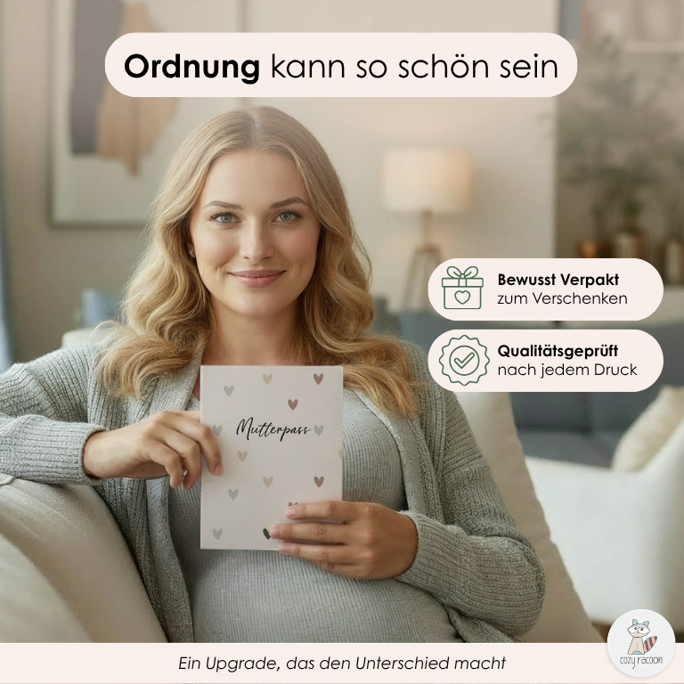 Herzen Natural Mutterpasshülle Ohne Personalisierung