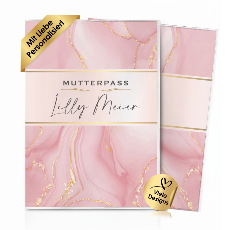 Glamour Splash Mutterpasshülle Mit Personalisierung