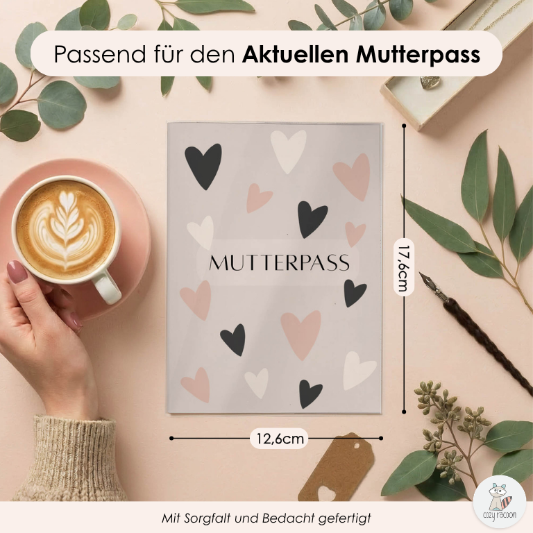 Herzen Mutterpasshülle Ohne Personalisierung