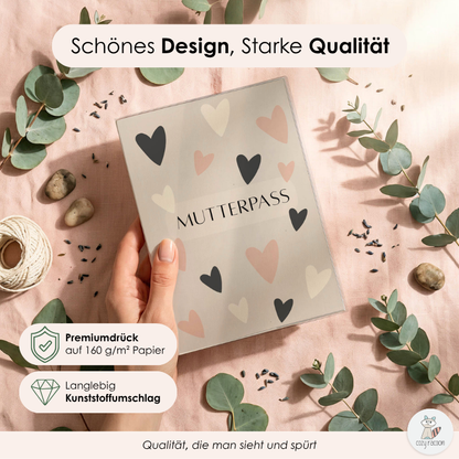 Herzen Mutterpasshülle Ohne Personalisierung