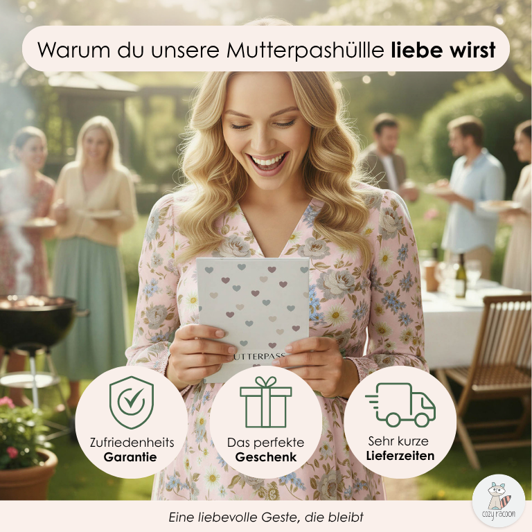 Kleine Herzchen Mutterpasshülle Ohne Personalisierung