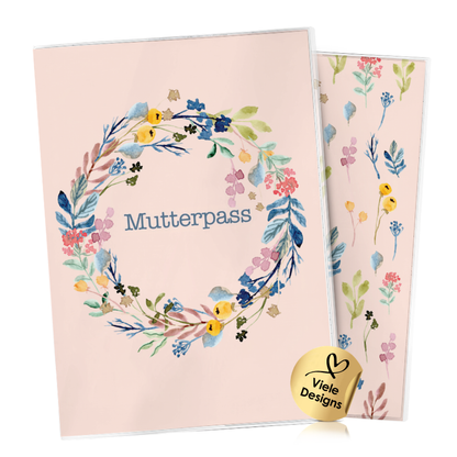 Flower Circle Mutterpasshülle Ohne Personalisierung