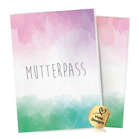Watercolor 3 Mutterpasshülle Ohne Personalisierung