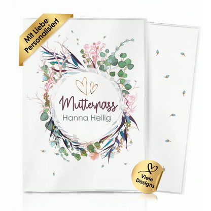 Flower Party Mutterpasshülle Mit Personalisierung