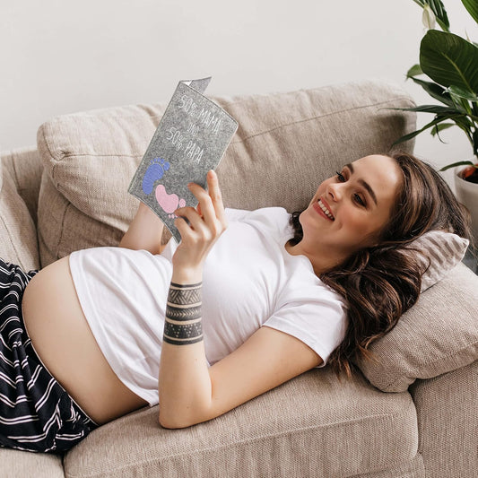 50% MAMA und 50% PAPA Mutterpasshülle aus Filz Ohne Personalisierung
