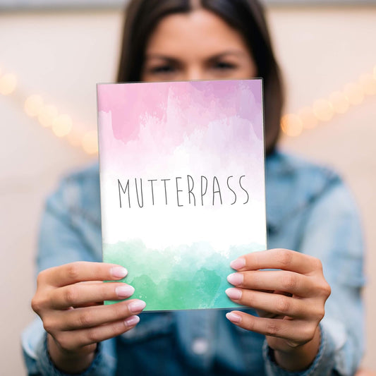Watercolor 3 Mutterpasshülle Ohne Personalisierung