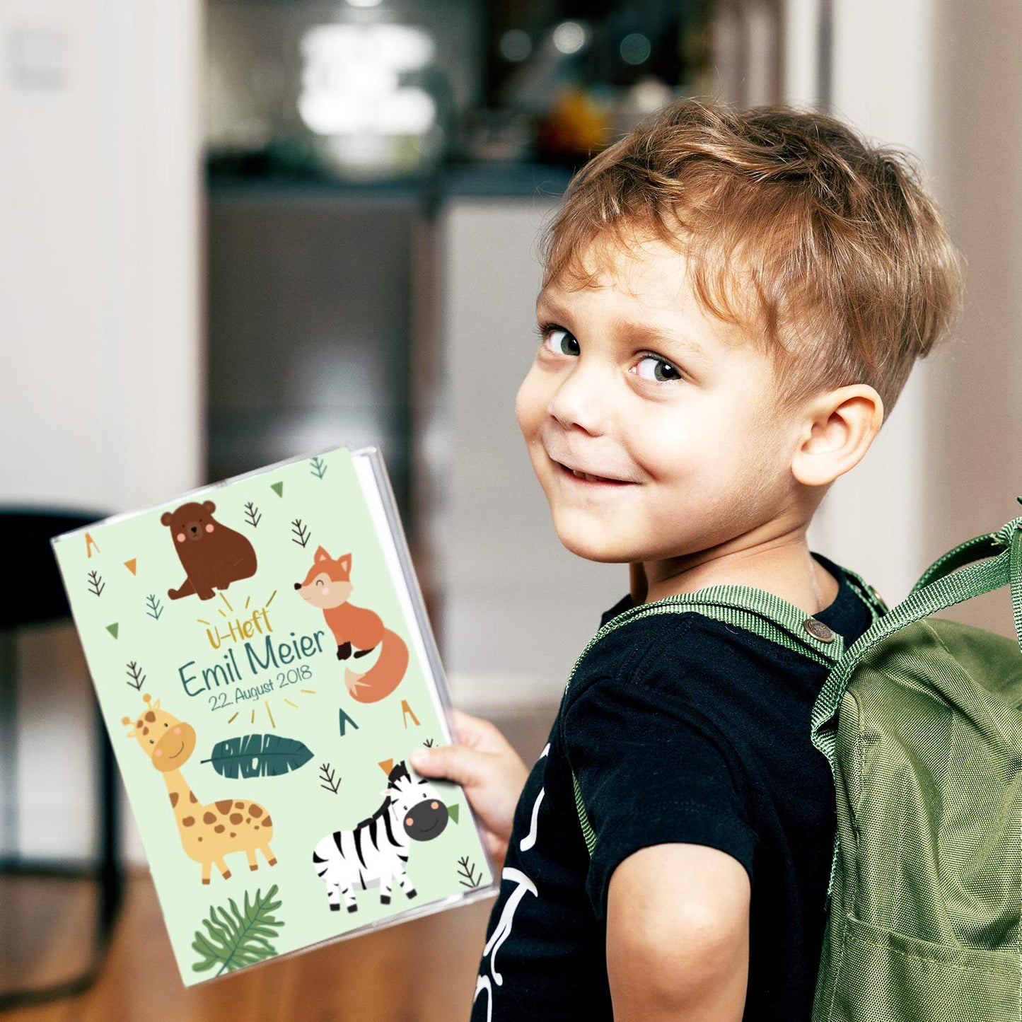Zebra & Giraffe U-Heft und Impfpasshülle Mit Personalisierung