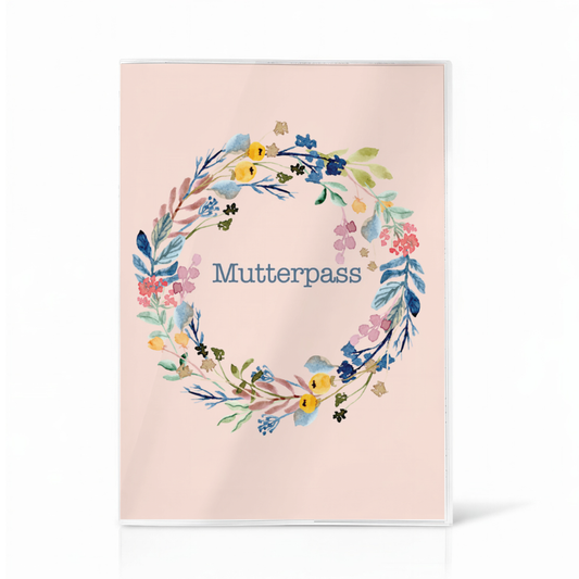 Flower Circle Mutterpasshülle Ohne Personalisierung
