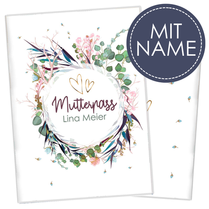 Flower Party Mutterpasshülle Mit Personalisierung
