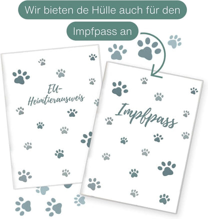 Pfote Blau Wilhelm Fell EU-Heimtierausweis für Tiere