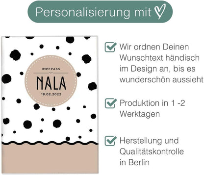 Nala Wilhelm Fell Impfpasshülle für Tiere Mit Namen