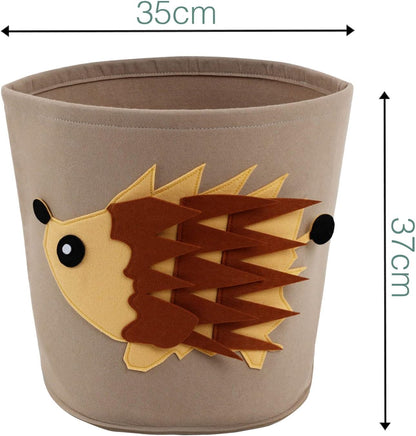 Igel | Aufbewahrungsbox aus Filz | Langlebige Box zur Aufbewahrung von Spielzeug, Kleidung oder Kuscheltieren