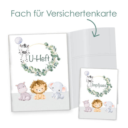 Süße Tiere U-Heft und Impfpasshülle Ohne Personalisierung