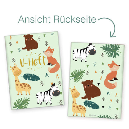 Zebra & Giraffe U-Heft und Impfpasshülle Ohne Personalisierung