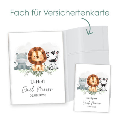 Wilde Freunde U-Heft und Impfpasshülle Mit Personalisierung