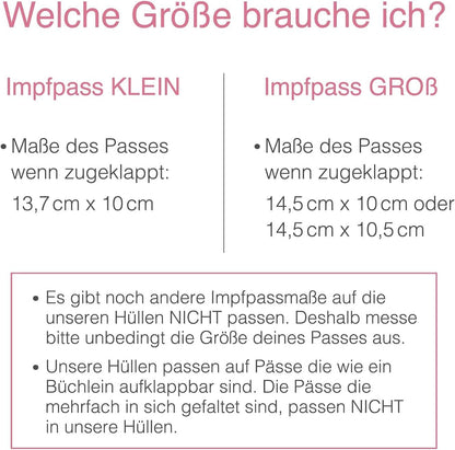 Glamour Splash Personalisierbare Impfpasshülle für Erwachsene und Kinder