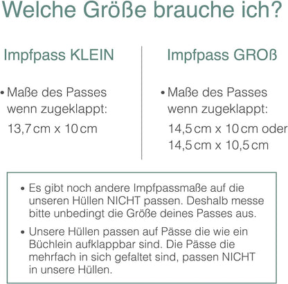 Zebra & Giraffe Personalisierbare Impfpasshülle für Erwachsene und Kinder