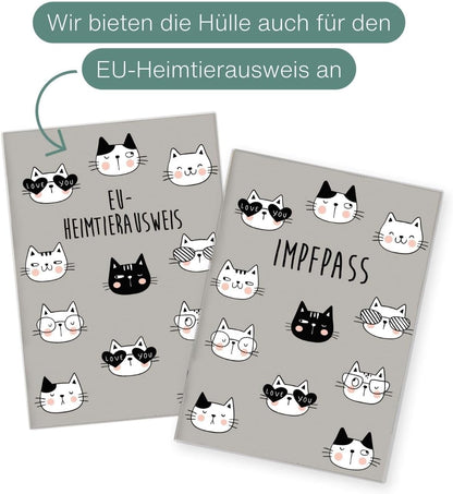 Katze Wilhelm Fell Impfpasshülle für Tiere