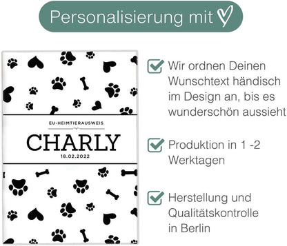 Charly Wilhelm Fell EU-Heimtierausweis für Tiere Mit Namen