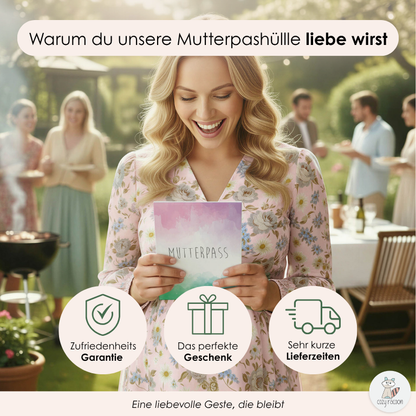 Watercolor 3 Mutterpasshülle Ohne Personalisierung