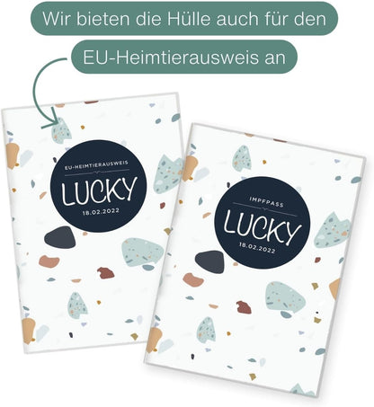Lucky Wilhelm Fell Impfpasshülle für Tiere Mit Namen