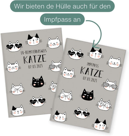 Katze Wilhelm Fell EU-Heimtierausweis für Tiere Mit Namen
