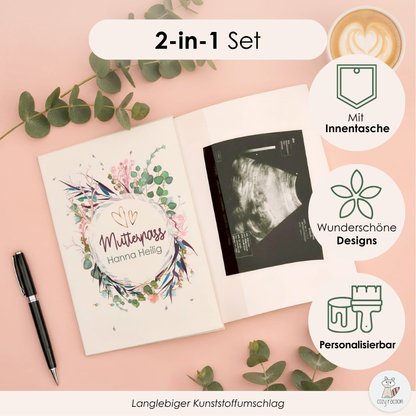 Flower Party Mutterpasshülle Mit Personalisierung