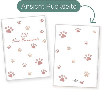 Pfote Rosa Wilhelm Fell EU-Heimtierausweis für Tiere