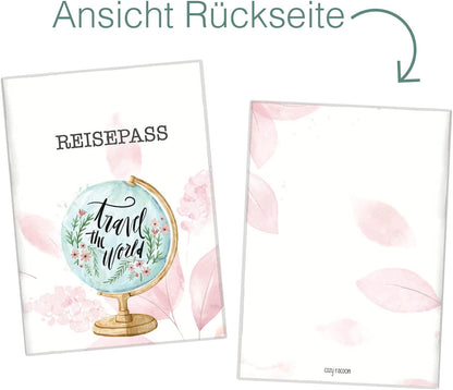 Globus Blush Reisepasshülle für Erwachsene und Kinder