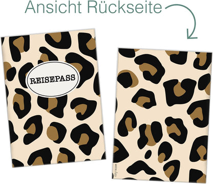Animal Print Reisepasshülle für Erwachsene und Kinder