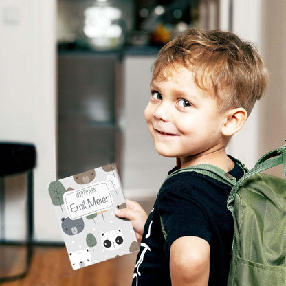 Bären Personalisierbare Impfpasshülle für Erwachsene und Kinder