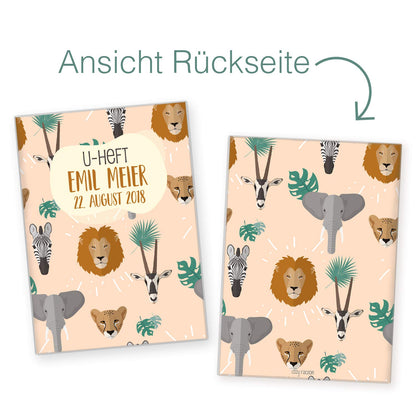 Safari U-Heft und Impfpasshülle Mit Personalisierung