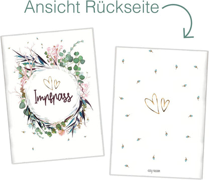 Flower Party Impfpasshülle für Erwachsene und Kinder