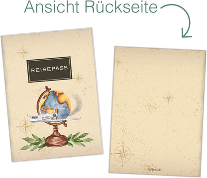 Globus Klassik Reisepasshülle für Erwachsene und Kinder