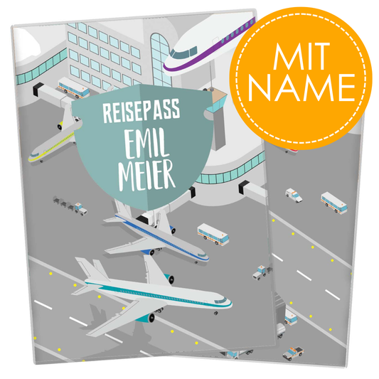 Airport Reisepasshülle für Kinder Mit Personalisierung